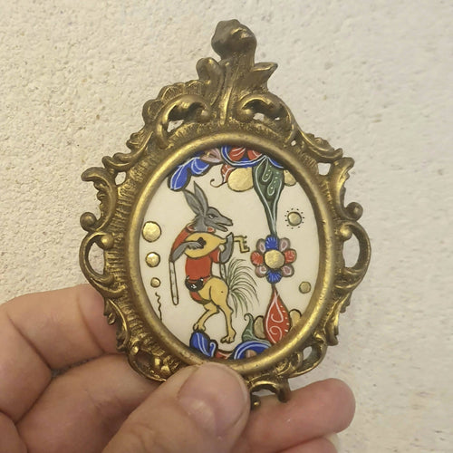 Enluminure Petit âne musicien | EMPREINTES Paris - EMPREINTES Paris