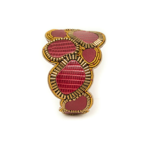 manchette_ava_bordeaux_capsule_doree copie | EMPREINTES Paris - EMPREINTES Paris