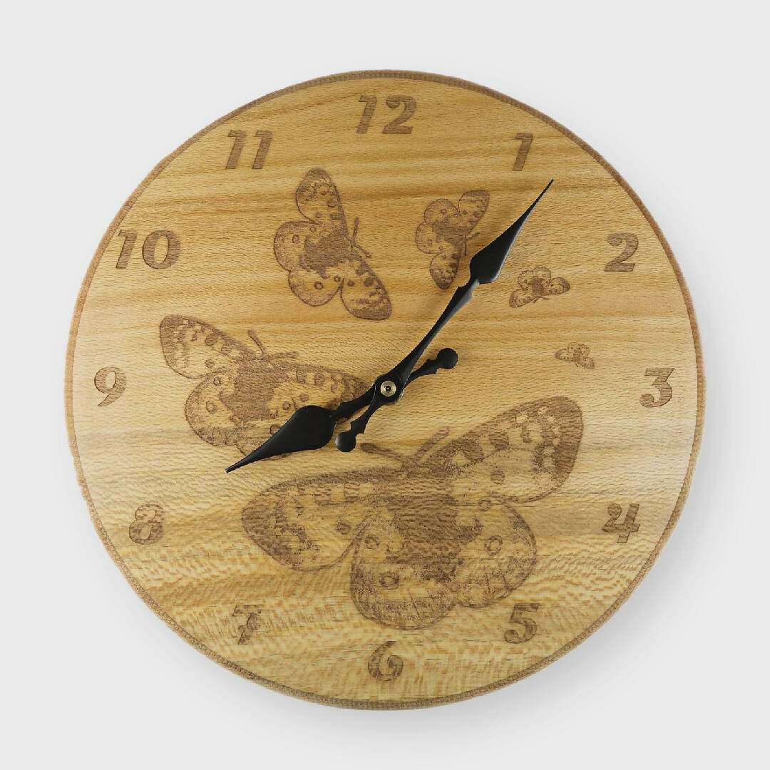 Pendule murale apollons en platane | EMPREINTES Paris