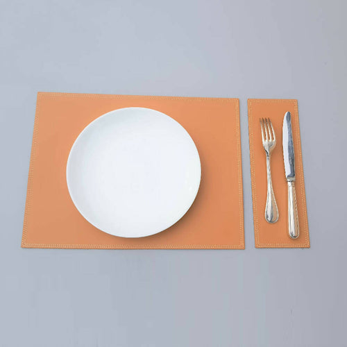 Set de table Grimaud en cuir camel | EMPREINTES Paris - EMPREINTES Paris