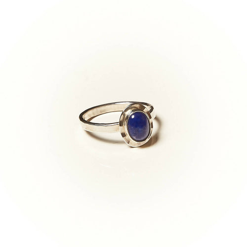 Bague CLASSICA en argent avec un Lapis lazuli. | EMPREINTES Paris - EMPREINTES Paris
