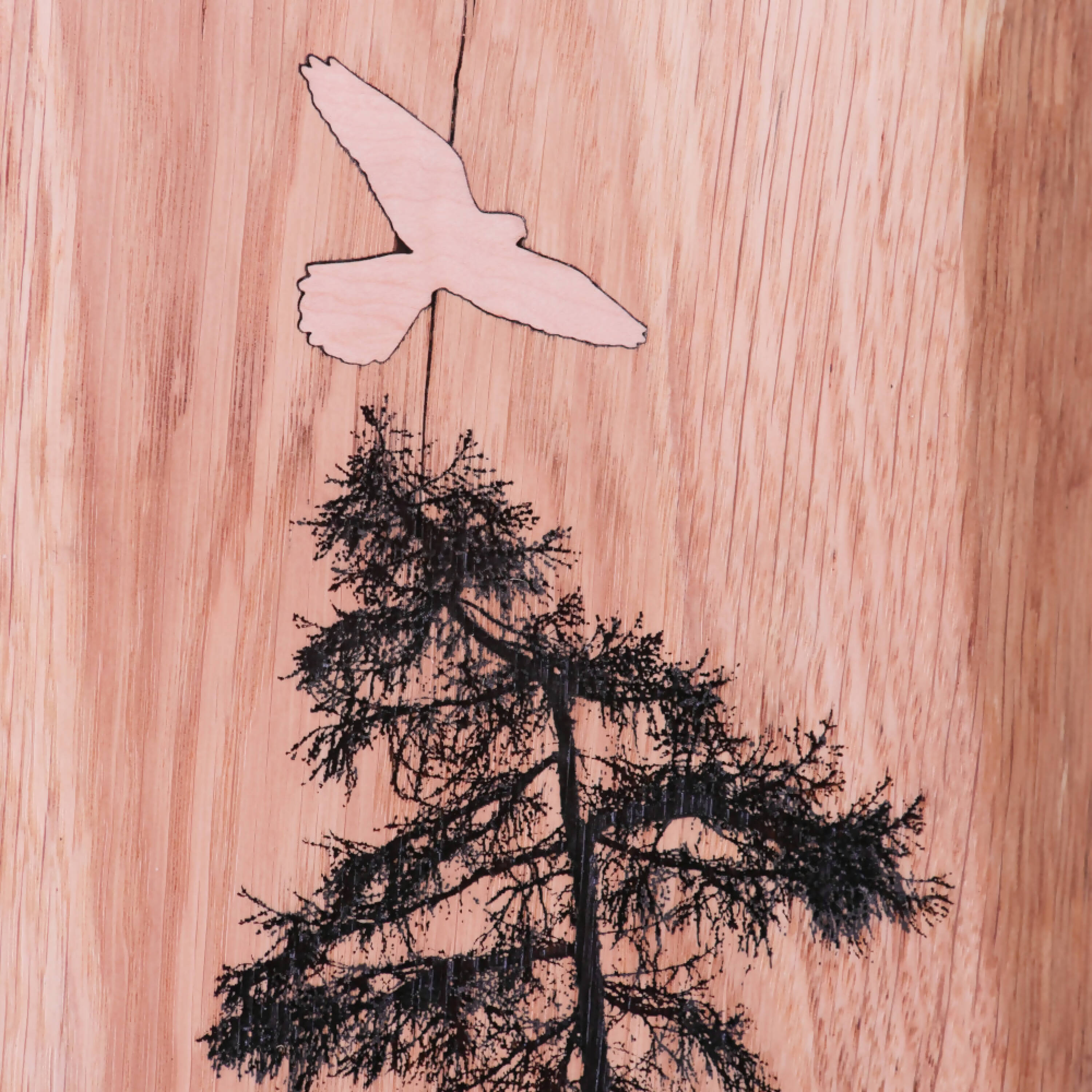 tableau-bois-resine-gravure-laser-noir-atelier-mercantour | EMPREINTES Paris