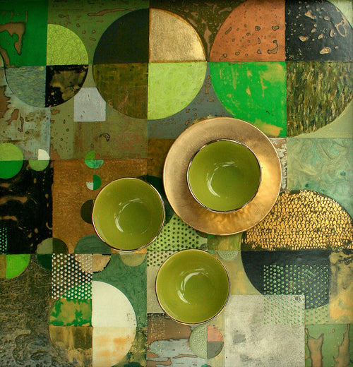 Plateau Tableau Géométrie verte | EMPREINTES Paris - EMPREINTES Paris