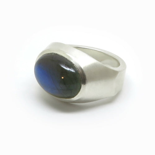 Chevalière ovale labradorite | EMPREINTES Paris - EMPREINTES Paris