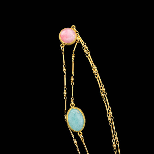 soleil, astre, lumiere, printemps, bijou symbolique, ethnique, romantique, chic bohème, amoureux, collier pour femme, art déco, art nouveau, idées cadeaux pour elle, saint Valentin, piece unique, sautoir, pierre semi-precieuse, pate de verre, cristal | EMPREINTES Paris - EMPREINTES Paris