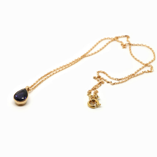 Collier poire Iolite | EMPREINTES Paris - EMPREINTES Paris