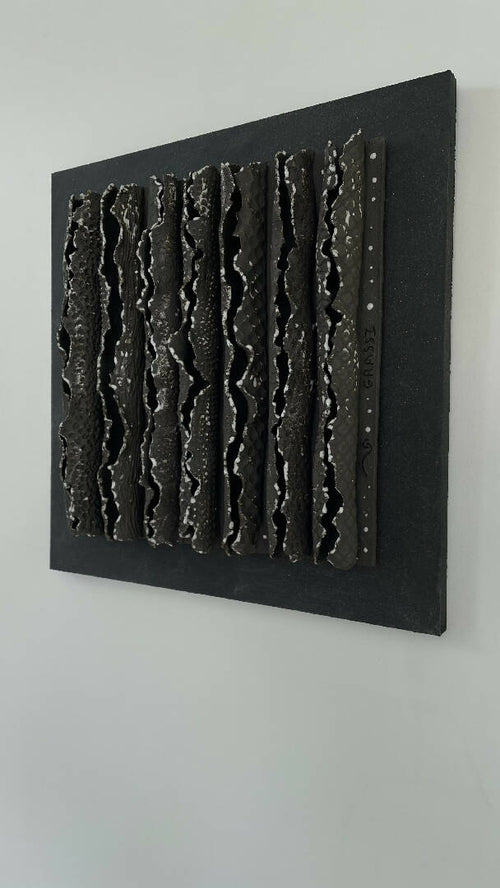 Bas relief tableau grès collection écorce | EMPREINTES Paris - EMPREINTES Paris