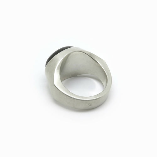 Chevalière ovale pierre de lune | EMPREINTES Paris - EMPREINTES Paris