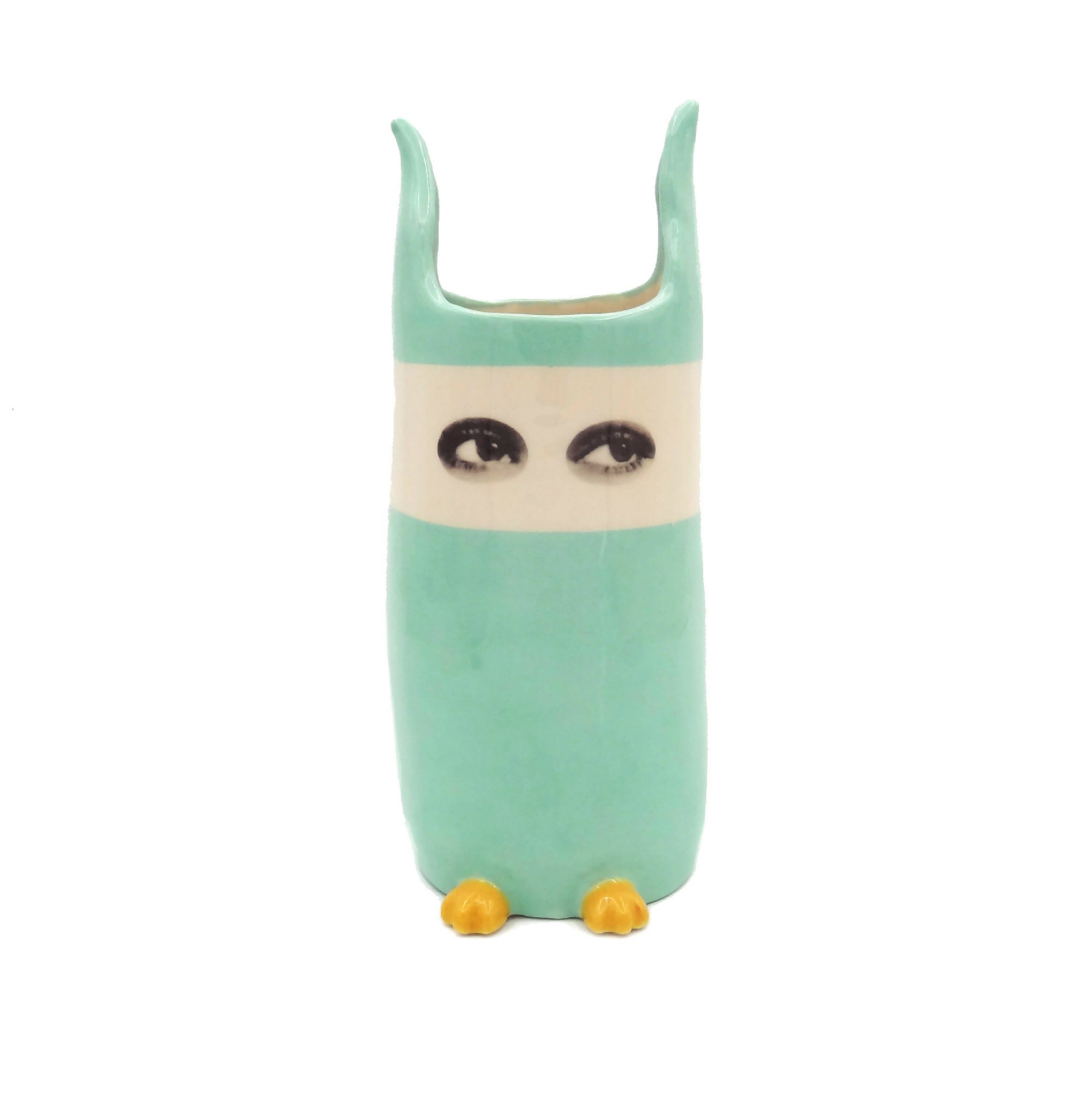 Vase Espionne jade à bandeau, moyen modèle | EMPREINTES Paris