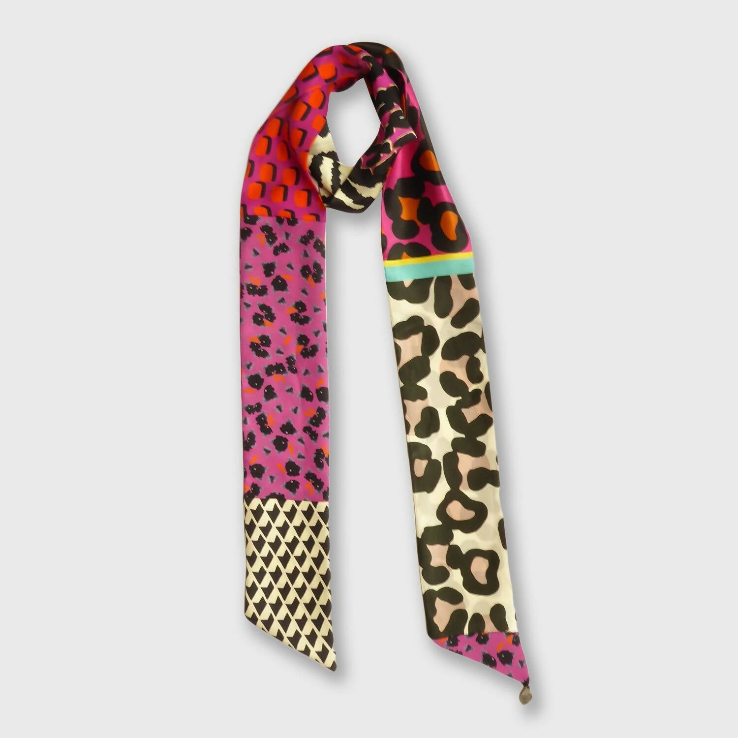 Bandeau soie pink panthère | EMPREINTES Paris