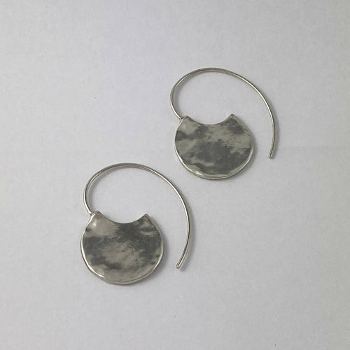 Boucles d’oreilles en étain Argenté 4 | EMPREINTES Paris - EMPREINTES Paris