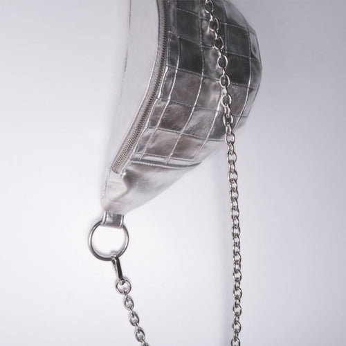 Sac banane - damier argent | EMPREINTES Paris - EMPREINTES Paris