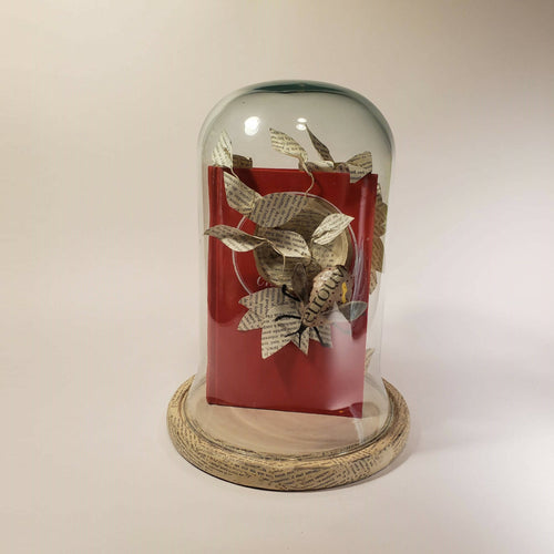 Sculpture papier Livre rouge habité | EMPREINTES Paris - EMPREINTES Paris