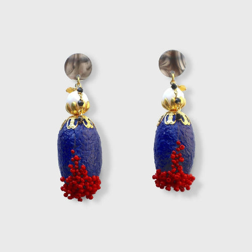 Boucles d'oreilles Sully Bleu | EMPREINTES Paris - EMPREINTES Paris