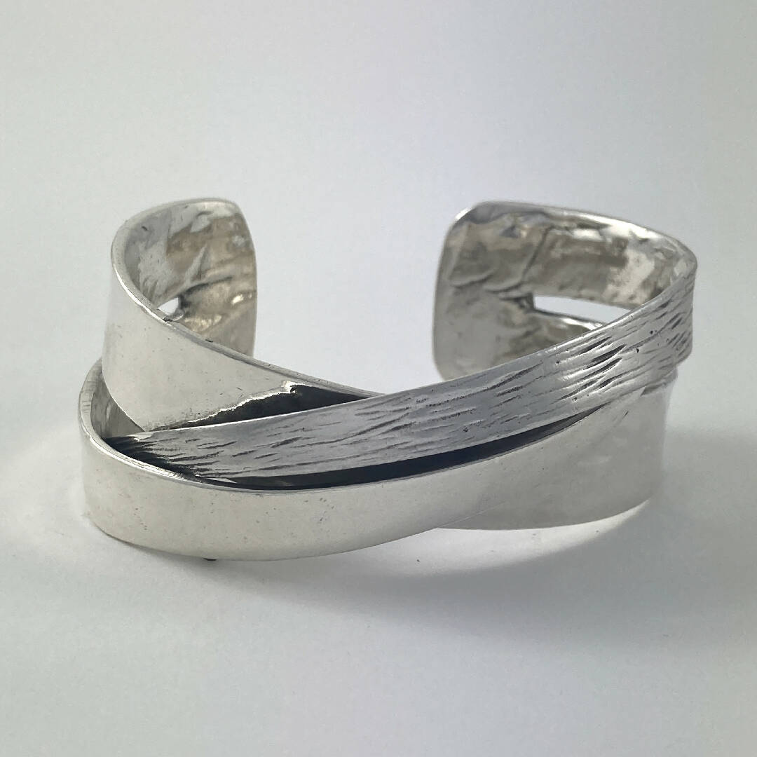 Bracelet en étain argenté 5 | EMPREINTES Paris