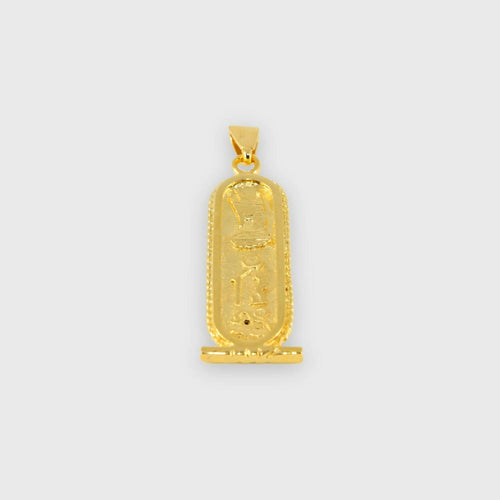 Pendentif cartouche égyptienne plaqué or | EMPREINTES Paris - EMPREINTES Paris