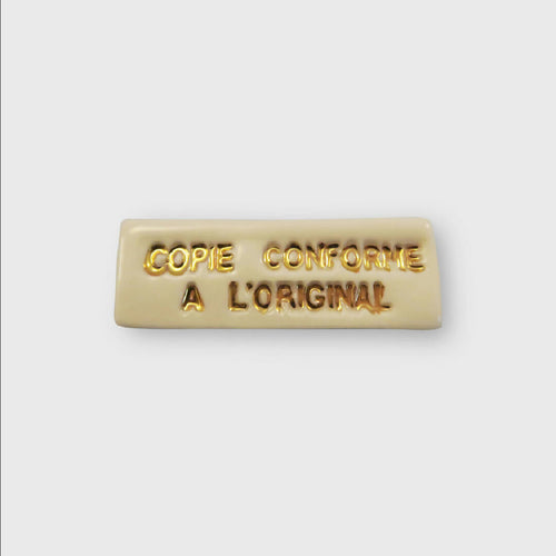 Broche Copie conforme | EMPREINTES Paris - EMPREINTES Paris