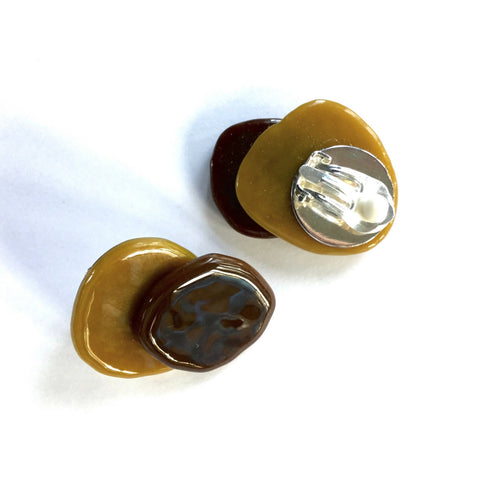 Boucles RICOCHET brun ocre | EMPREINTES Paris - EMPREINTES Paris