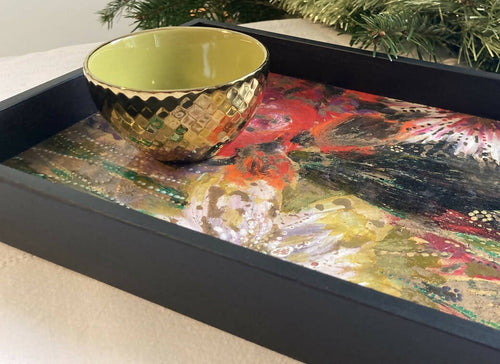 Plateau Tableau Fleurs rouges | EMPREINTES Paris - EMPREINTES Paris