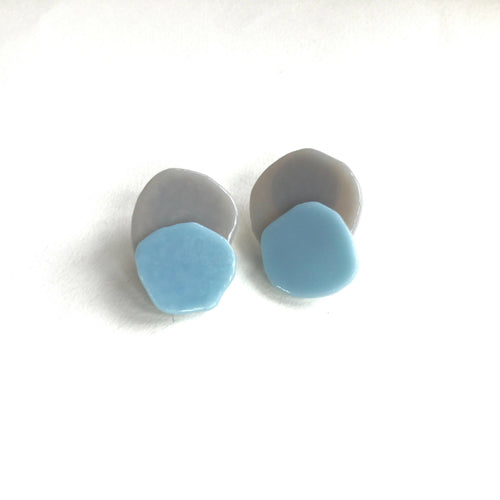 Boucles RICOCHET bleu-gris | EMPREINTES Paris - EMPREINTES Paris