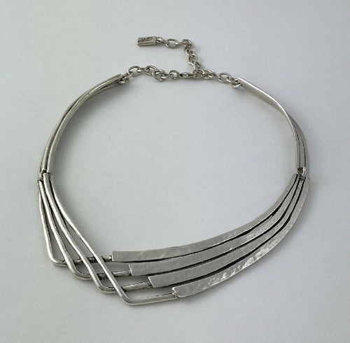 Collier réglable en étain argenté 2 | EMPREINTES Paris - EMPREINTES Paris