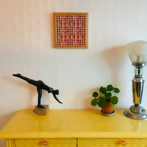 Cadre Kumiko - Intaresu - Rose | EMPREINTES Paris - EMPREINTES Paris