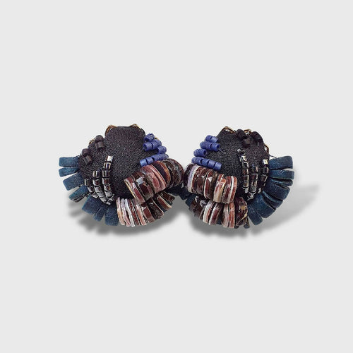 Boucles d'oreilles Ameno noir | EMPREINTES Paris - EMPREINTES Paris
