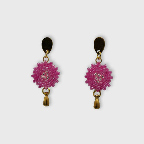 Boucles d'oreilles Lilou rose | EMPREINTES Paris - EMPREINTES Paris