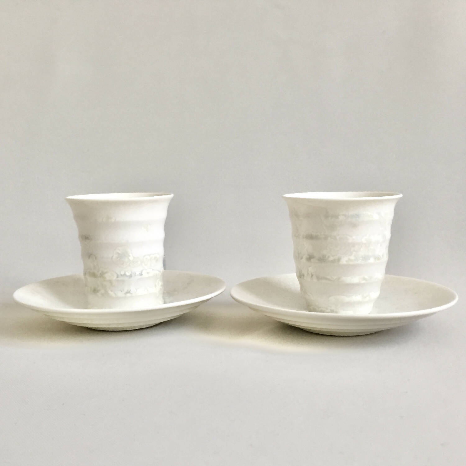 Tasse à café avec soucoupe - Fleur de Neige | EMPREINTES Paris