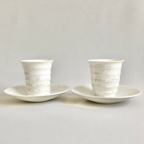 Tasse à café avec soucoupe - Fleur de Neige | EMPREINTES Paris - EMPREINTES Paris