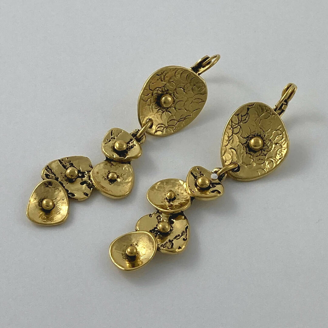 Boucles d’oreilles en étain Doré 30 | EMPREINTES Paris