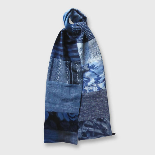 Écharpe intemporelle femme-Indigo | EMPREINTES Paris - EMPREINTES Paris