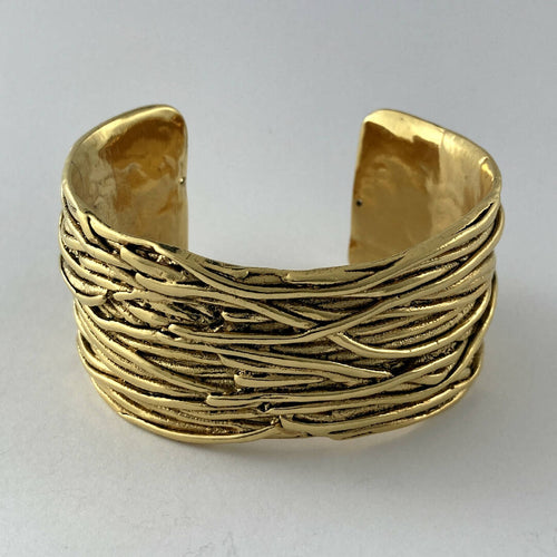 Bracelet en étain doré 8 | EMPREINTES Paris - EMPREINTES Paris