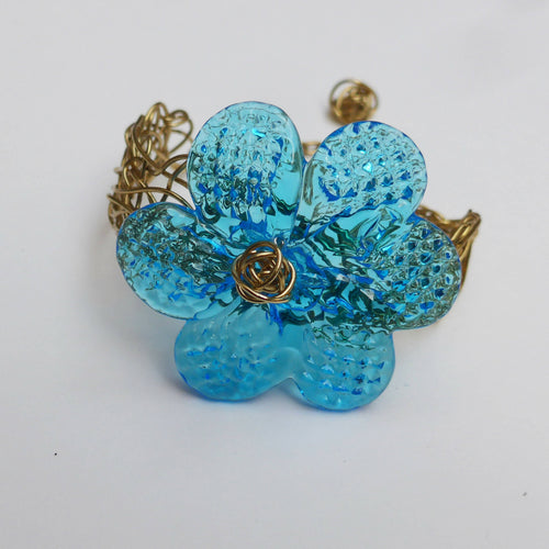 Bracelet fleur Bleu TREILLE | EMPREINTES Paris - EMPREINTES Paris