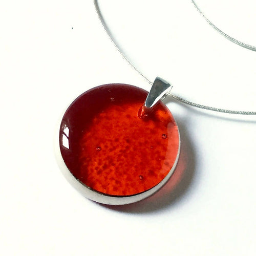 Pendentif PLEINE LUNE orange | EMPREINTES Paris - EMPREINTES Paris