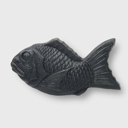 Grand Poisson Noir mural Japonais | EMPREINTES Paris - EMPREINTES Paris