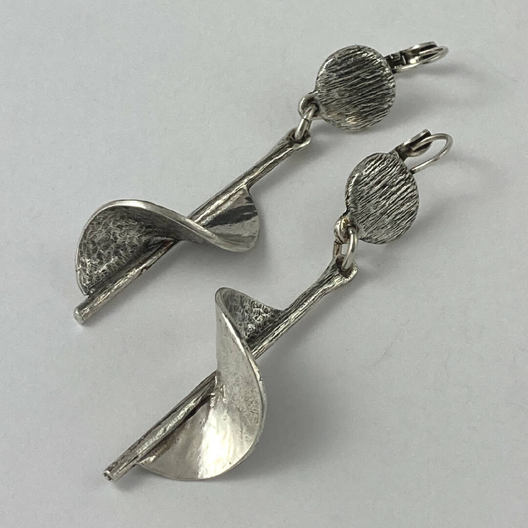 Boucles d’oreilles en étain Argenté 30 | EMPREINTES Paris