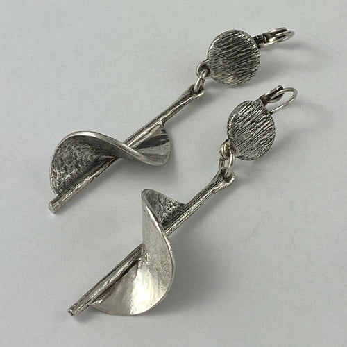 Boucles d’oreilles en étain Argenté 30 | EMPREINTES Paris - EMPREINTES Paris