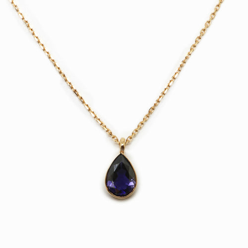 Collier poire Iolite | EMPREINTES Paris - EMPREINTES Paris