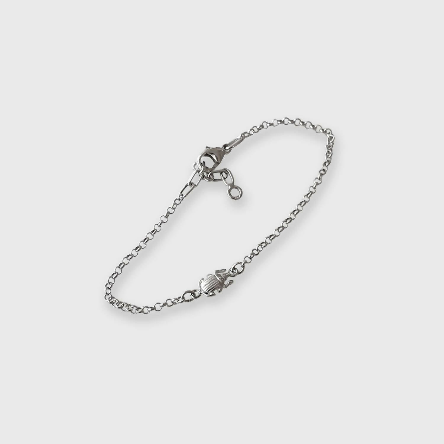 Bracelet Chaine Scarabée équilibre argent | EMPREINTES Paris