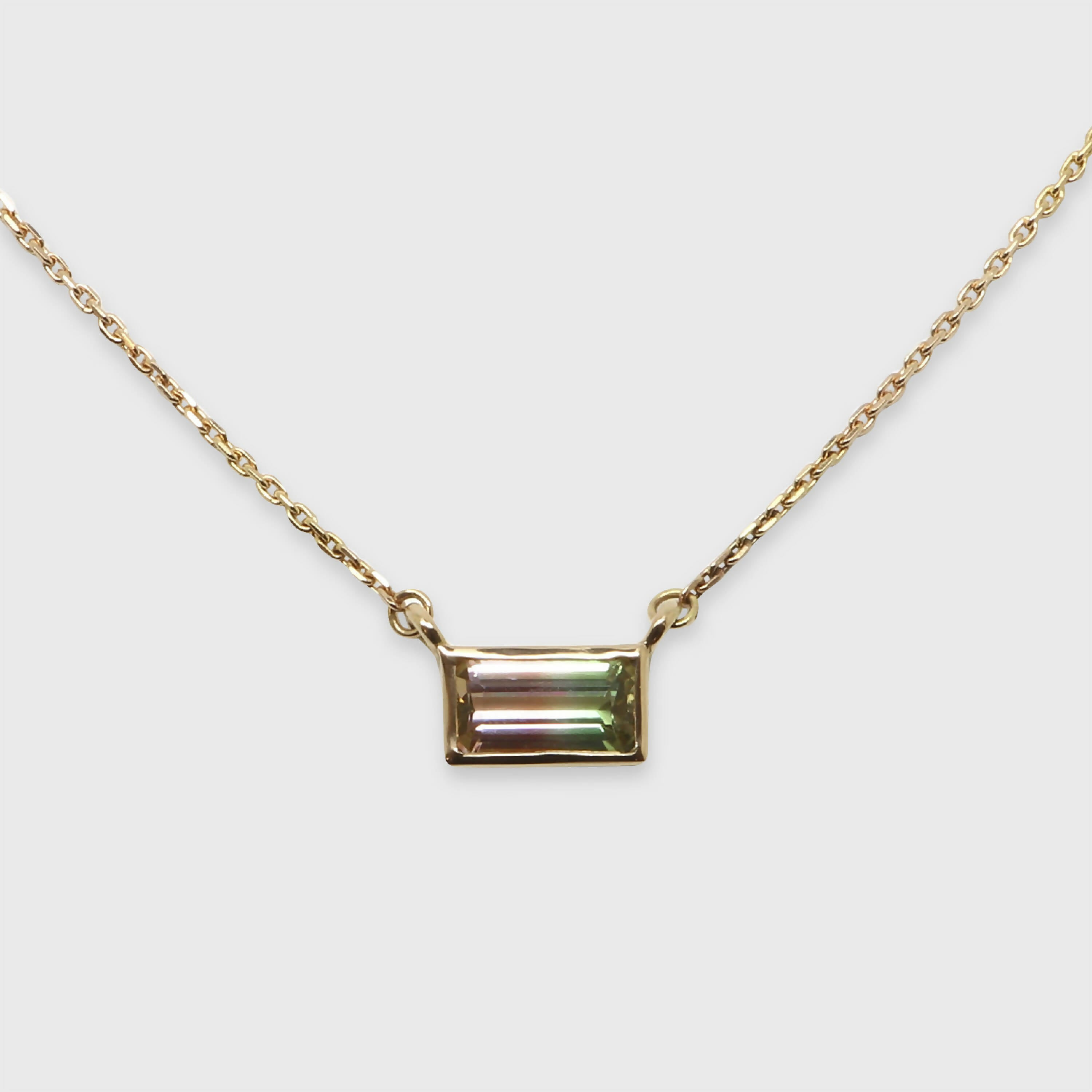 Collier rectangle Melon d’eau | EMPREINTES Paris