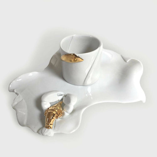 Tasse droite & soucoupe Homard | EMPREINTES Paris - EMPREINTES Paris