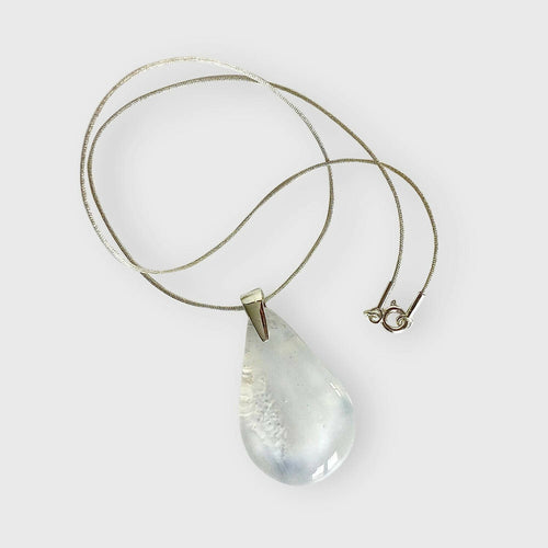 Pendentif GOUTTE blanc nuage | EMPREINTES Paris - EMPREINTES Paris