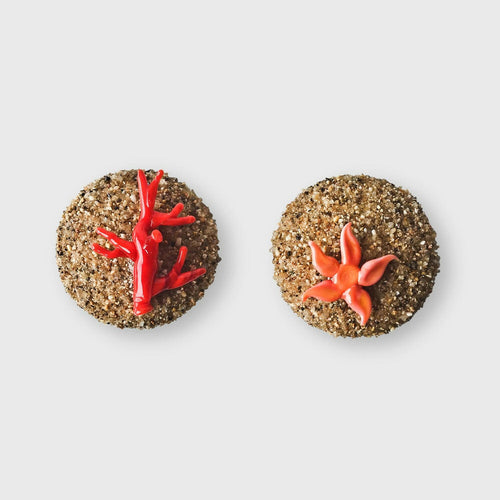 Boucles d'oreille Hoedic clip S sable | EMPREINTES Paris - EMPREINTES Paris