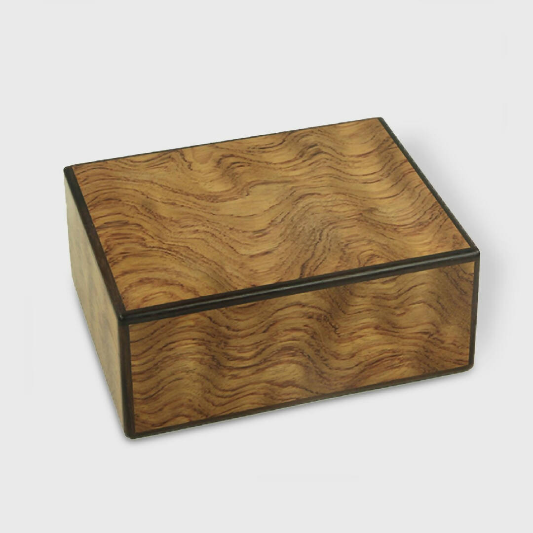 Coffret à jeux de cartes en bubinga pommelé | EMPREINTES Paris