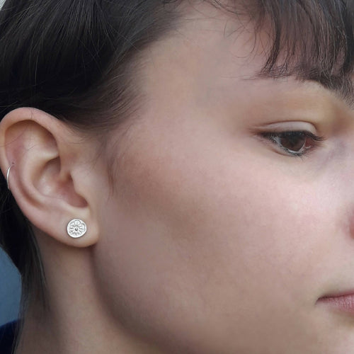 Boucles d'oreilles Poppy en argent | EMPREINTES Paris - EMPREINTES Paris