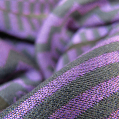 Écharpe maxi Laine Soie Marine Aubergine CINÉTIQUE | EMPREINTES Paris - EMPREINTES Paris