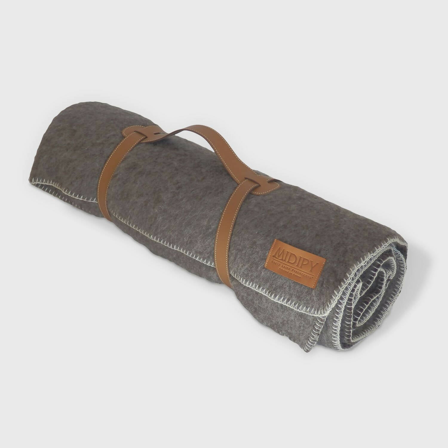 Plaid Haute Laine Naturelle Gris | EMPREINTES Paris