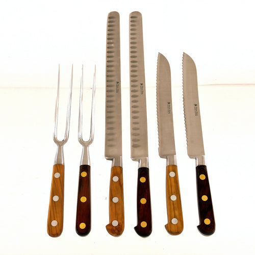 Couteau à jambon forgé 30 cm bouleau teinté | EMPREINTES Paris - EMPREINTES Paris