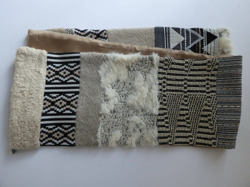 Écharpe hivernale - sable noir | EMPREINTES Paris - EMPREINTES Paris